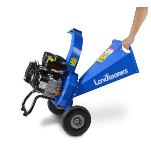 Landworks GUO033 7HP 212CC Gas Engine 3" Max Branch Diameter Wood Chipper and Shredder New